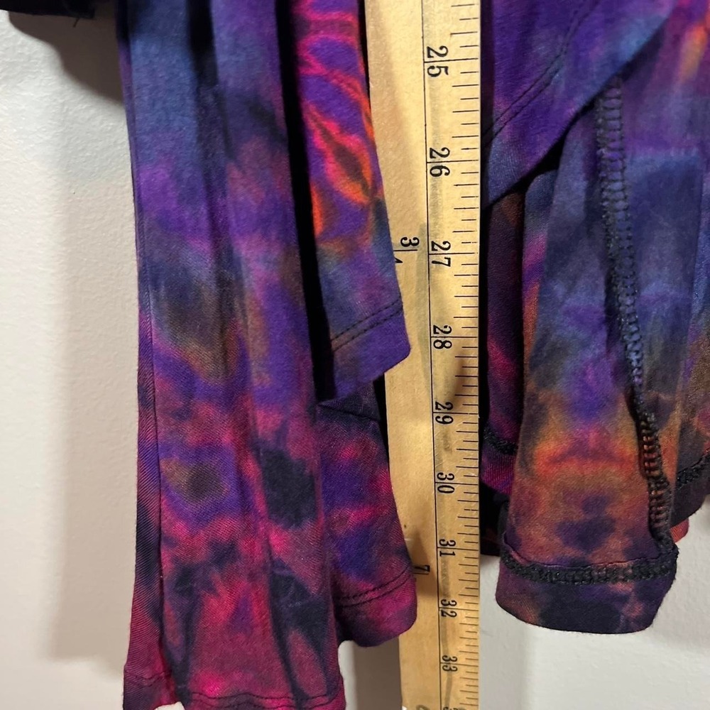 Sacred Threads Boho Arty Fairy Tie Dye Open Front Cardigan OS XL Hippie Festival - Picture 5 of 8